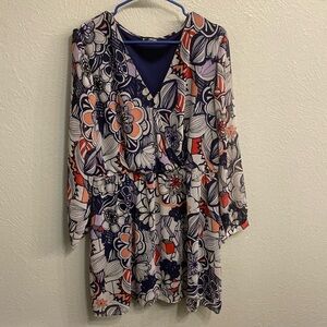 Express size XL excellent shape relaxed fit crossover dress in the front, lined